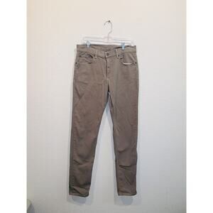 Men's Straight Jeans in Taupe Brown